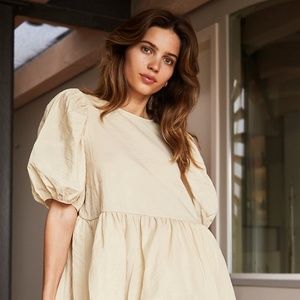 Aritzia Wilfred LE FOU HULA BLOUSE⎜OYSTER